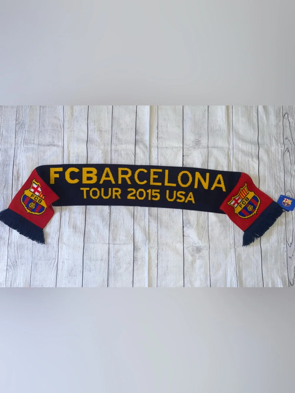 NWT FC Barcelona Tour 2015 USA Scarf